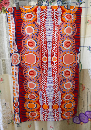 Aboriginal Art Tea Towel - Two Dogs Dreaming